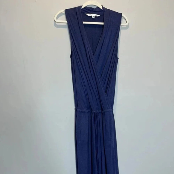Max Studio Blue sleeveless Jumpsuit - Picture 2 of 9